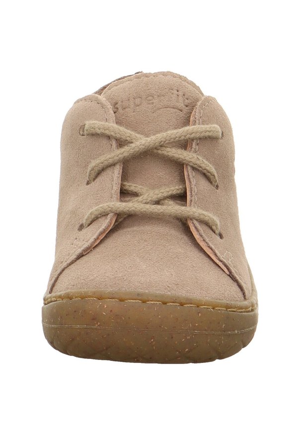 Schnürstiefelette – beige