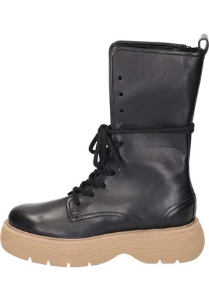 Bottes à lacets - black