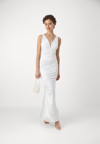 WAL G. WEDDING PANEL PLUNGE - Džersio suknelė - off white
