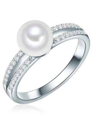 Valero Pearls SÜSSWASSER ZUCHTPERLE ZIRKONIA VAL - Anillo - silber