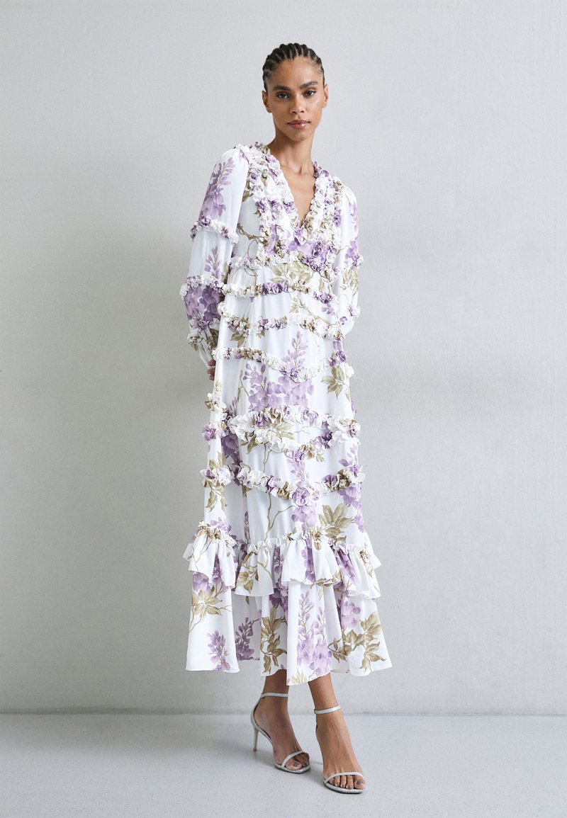 Needle & Thread WISTERIA V NECK ANKLE GOWN Galajurk moonshine