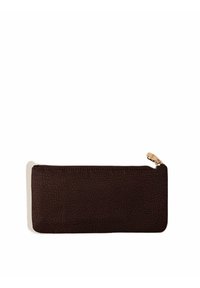 Borbonese CLASSICA FLAT  - Geldbörse - dark brown black