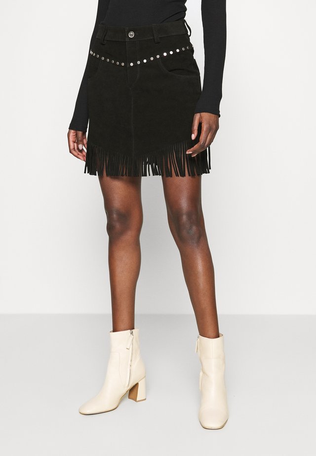 SKIRTS - Jupe trapèze - black