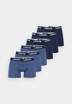 Sæt bestående af seks Levi's boxershorts i forskellige nuancer af blå. Fremstillet af blødt stof med sorte elastiske taljebånd, der prydes af Levi's-logoet.