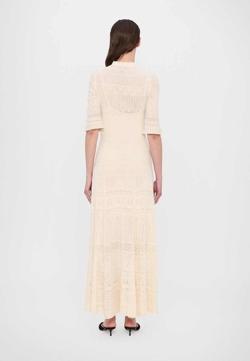 zadig and voltaire crochet dress Long black crochet cotton dress