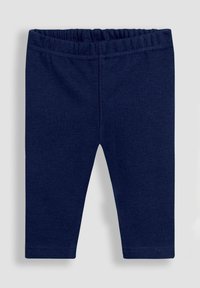 Leggings per bambini blu navy con vita elastica e gambe dritte, realizzati in morbido tessuto a maglia.