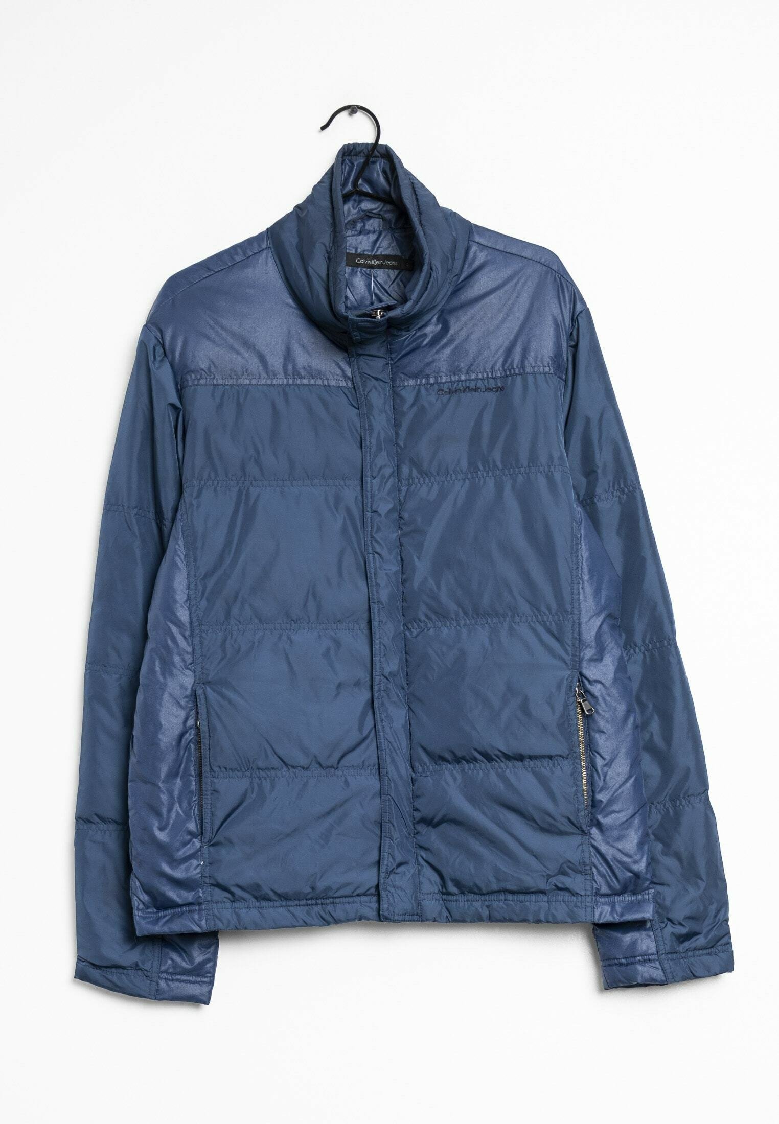 Puffer Jacket Calvin Klein Blue Leather Jacket Calvin Klein Jeans