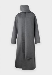 FACE SCARF COAT - Klasszikus kabát - charcoal heather