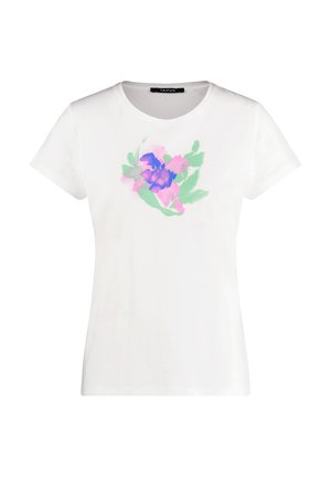 Taifun Print T-shirt - offwhite gemustert