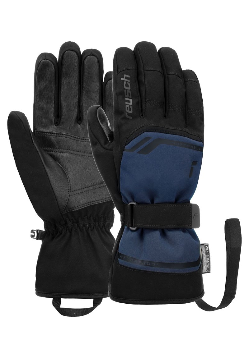 Reusch PRIMUS R-TEX XT - Fingervantar - black /dress blue