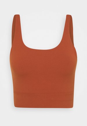 YOGA LUXE CROP TANK - Camiseta de deporte - rugged orange/light sienna