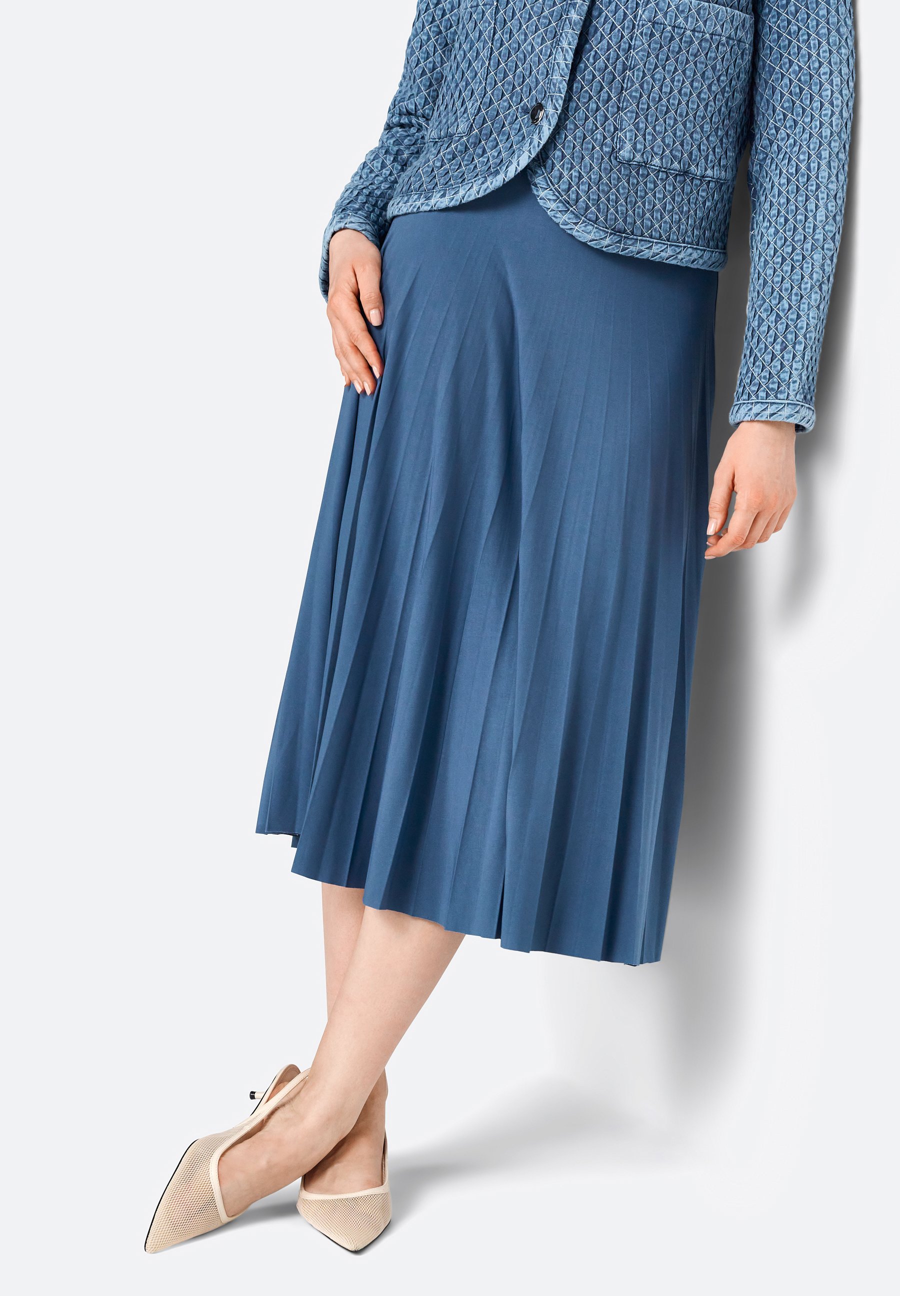 Rich Royal MIDI Jupe trapèze vintage blue/bleu