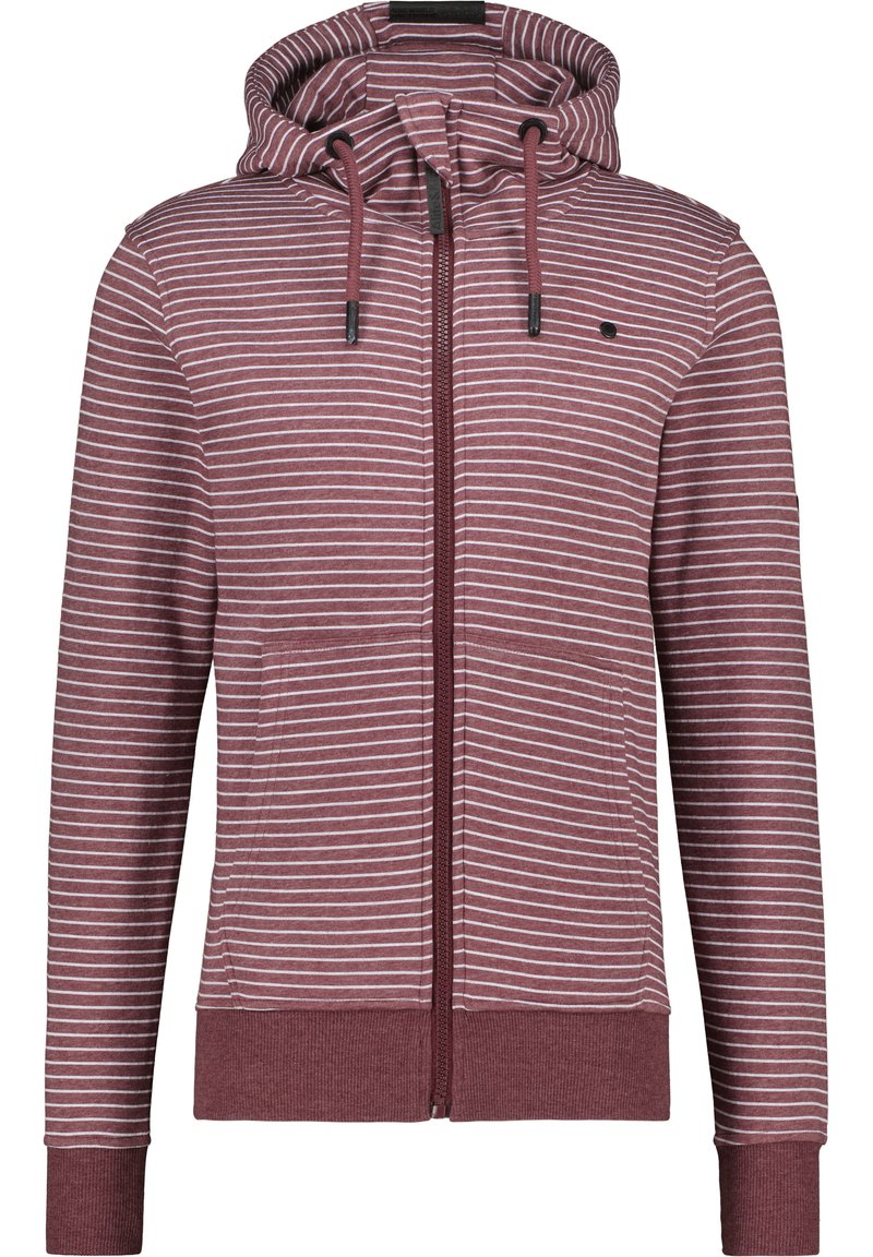 alife & kickin Sweater met rits rood alife & kickin Sweater met rits rood