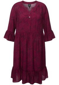 Ulla Popken Denní šaty - dark red