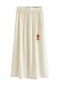 Next TEXTURED WITH BEADED - Jupe longue - ecru