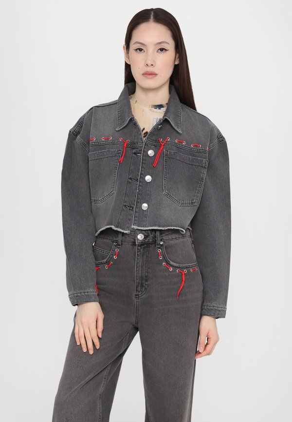 JOLIE CROPPED JACKET - Denim jacket2