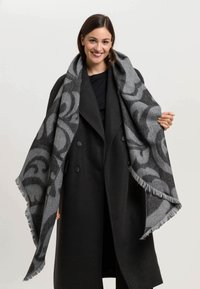 FRAAS FLORAL BIAS CUT CASHMINK - Schal - poppy seed