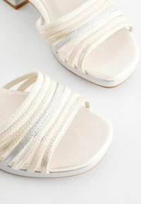 Next PLATFORM HEEL OCCASION REGULAR FIT - Sandaler - white silver metallic