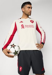 adidas Performance LIVERPOOL FC 25/26 LONG SLEEVE AWAY JERSEY - Article de supporter d'équipe de club - white