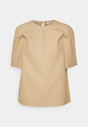 WOOD WOOD JAY HEAVY DRAPY TOP - Bluză - camel