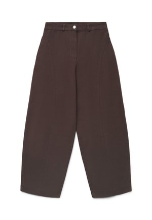 Calliope, PANTALONE LUNGO TINTA UNITA - Pantaloni - cioccolato scuro
