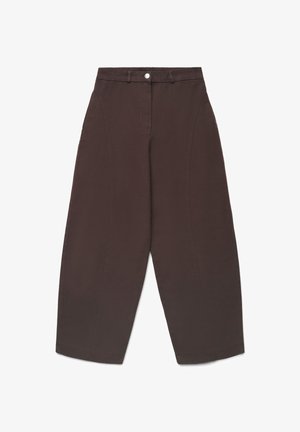 Calliope, PANTALONE LUNGO TINTA UNITA - Stoffhose - cioccolato scuro