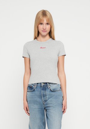 JXGIGI VALENTINE TEE - T-shirt imprimé - light grey melange