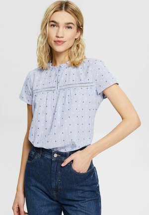 MIT DOBBY-STRUKTUR - Camicetta - light blue