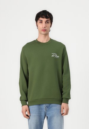 SCANDINAVIAN - Sweatshirt - chive green/white