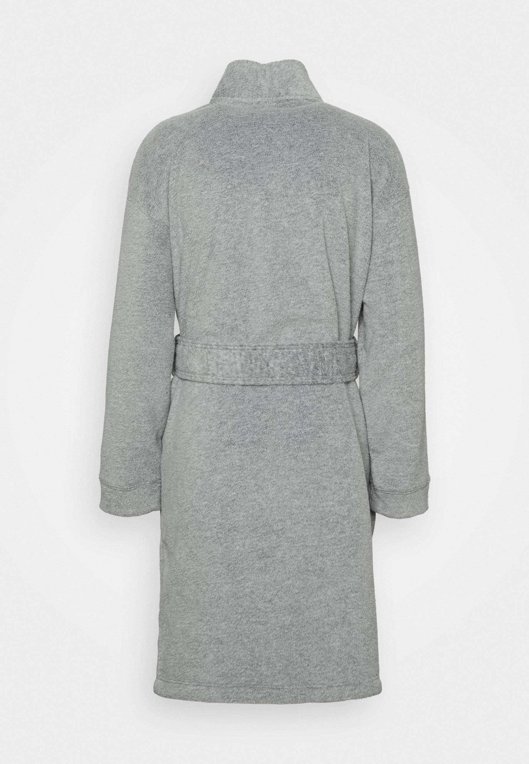 dark grey wrap coat