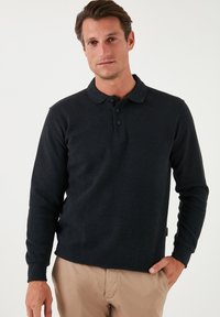 REGULAR FIT - Top s dlhým rukávom - anthracite