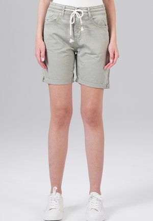 Denim shorts - olive