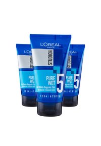 L'Oréal Paris GEL PER CAPELLI STUDIO LINE FX2, EFFETTO WET GEL, 150ML - 3 PACK - Lacca - trasparente