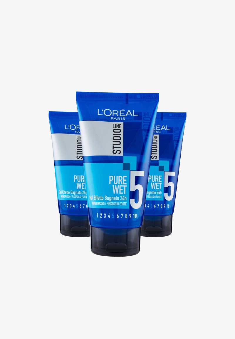 L'Oréal Paris GEL PER CAPELLI STUDIO LINE FX2, EFFETTO WET GEL, 150ML - 3 PACK - Lacca - trasparente