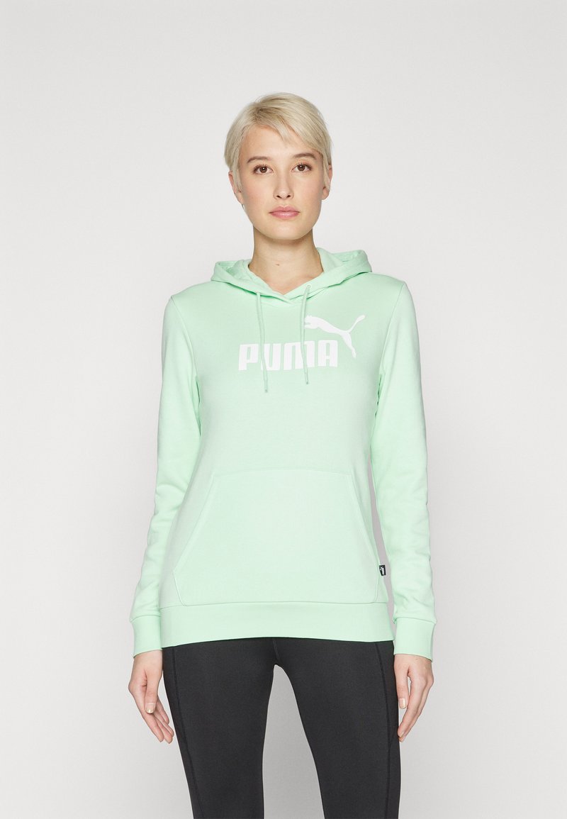 Puma LOGO HOODIE HOODIE - Kapuzenpullover - fresh mint/mint - Zalando.de
