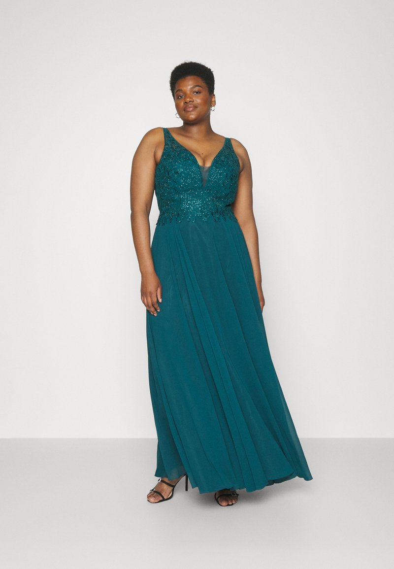 My Mascara Curves Robe de cocktail dark green/vert foncé ZALANDO.FR