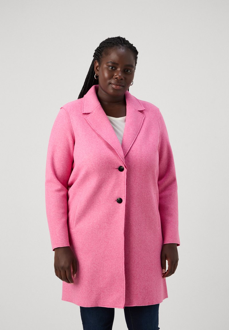 ONLY Carmakoma CARNEW CARRIE BONDED COAT - Casaco clássico - carmine rose