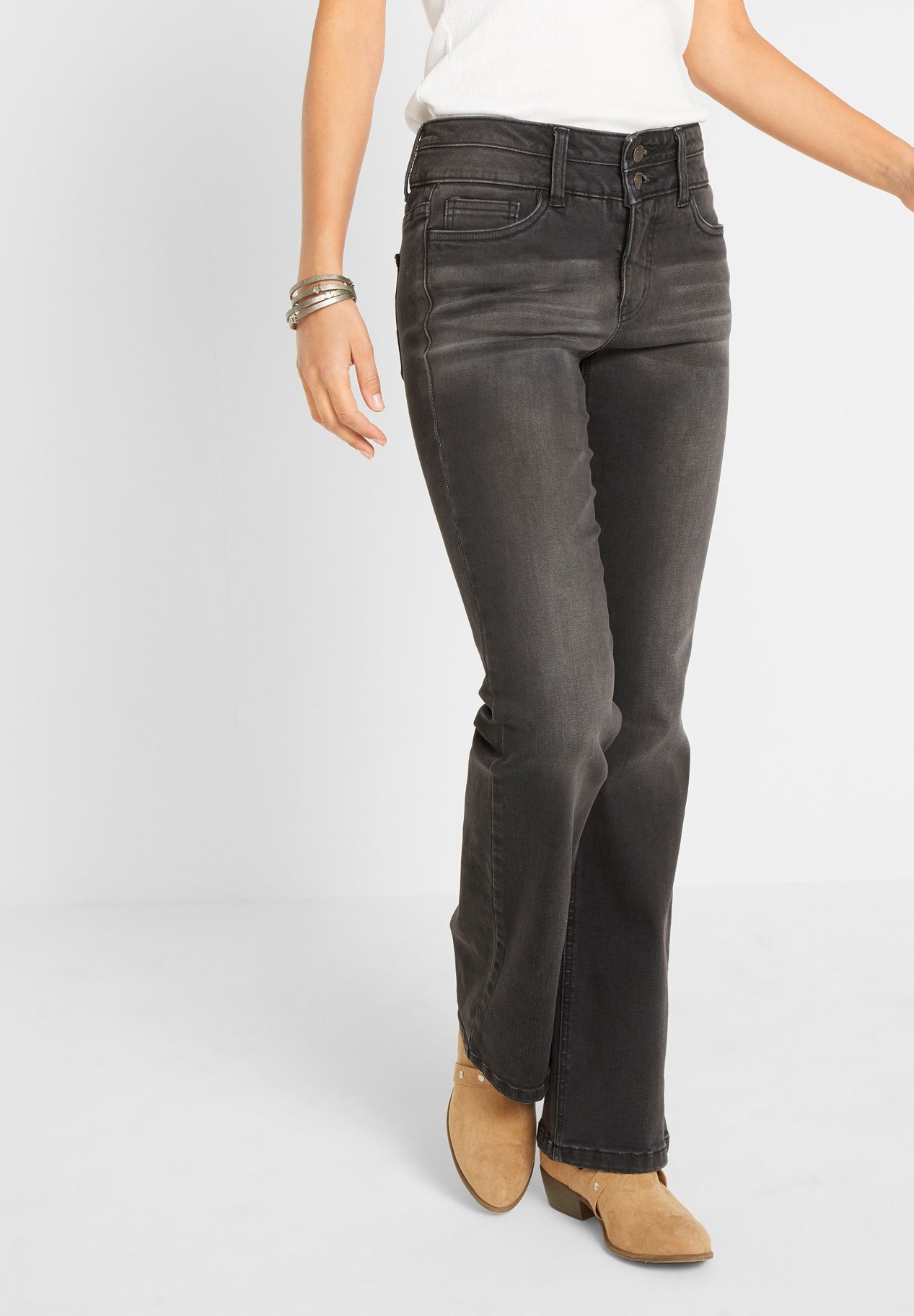 bonprix Jeans bootcut - schwarz/nero - Zalando.it