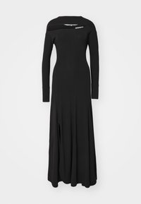 FRONT CUT OUT FLOORLENGTH DRESS - Haljina od žerseja - black