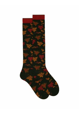 Gallo LONG WITH LEAF MOTIF - Calzettoni - foresta