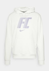 Nike Performance M NK DF FC FLC HOODIE - Jersey con capucha - SUMMIT WHITE/INDIGO HAZE