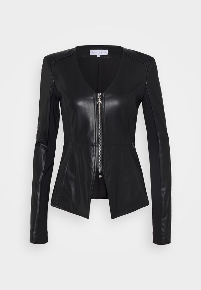 JACKET - Lederjacke - nero