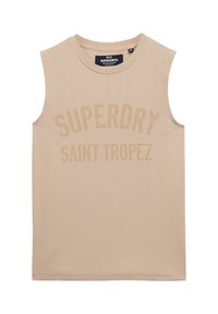 Superdry & Co LUXE FITTED - Top - feather grey