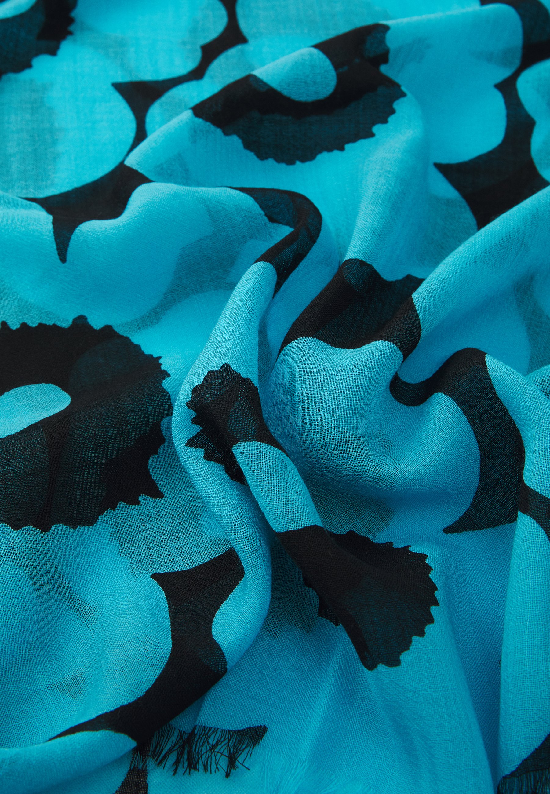 Marimekko FIORE UNIKKO UNISEX - Foulard - blue/black/blue