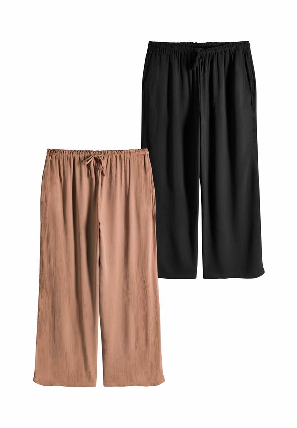 REGULAR FIT - 2 PACK  WIDE LEG  - Stoffhose