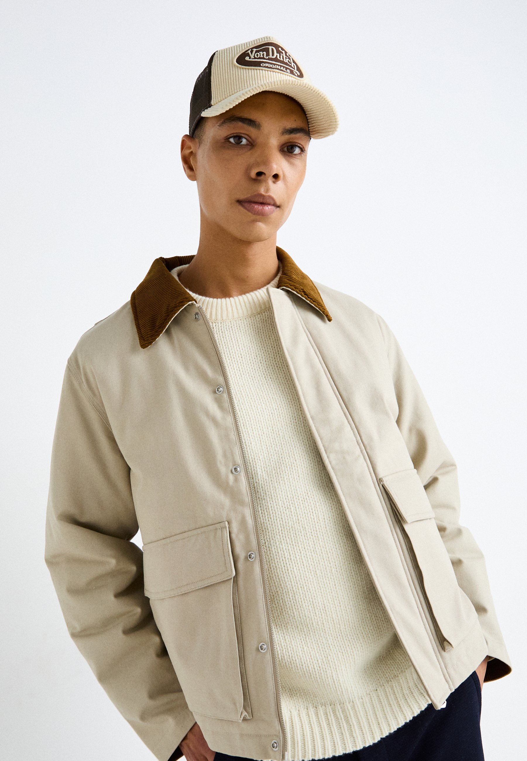 Jack & Jones JORBROOKLYN WORKER - Light jacket - humus/beige
