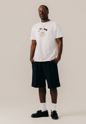 BLKVIS OYSTER TEE - T-shirt imprimé - white