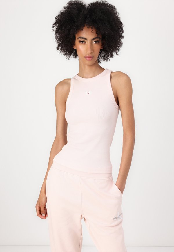 LABEL TANK - Top - silver peony2