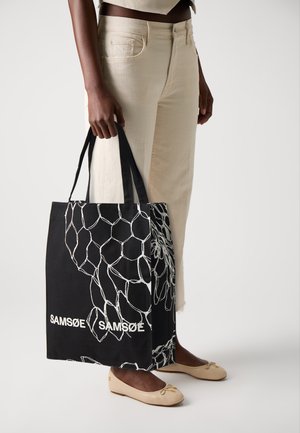 PRINT TOTE BAG UNISEX - Shopper - black/white