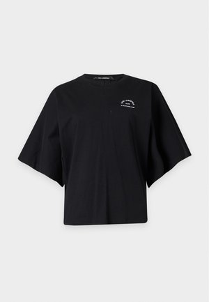 KARL LAGERFELD, WIDE SLEEVE - T-shirt basique - black